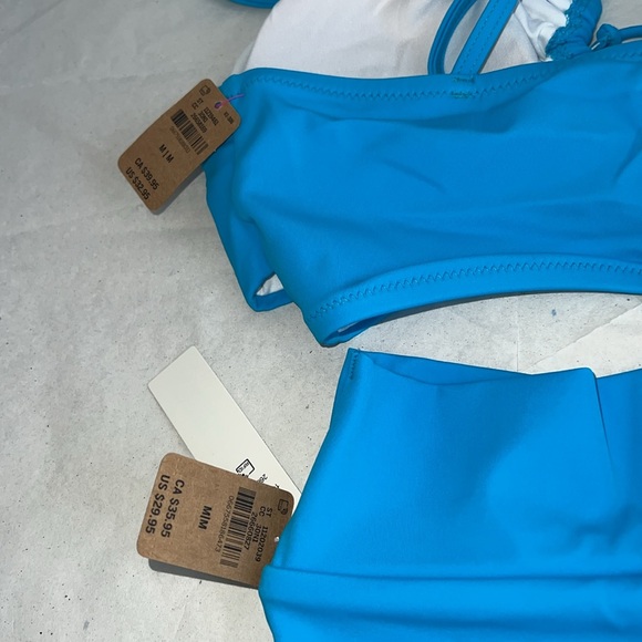 (M) 2pcs Swim Victoria’s Secret PINK Bikini Top High Waist Bottom Set - Picture 11 of 16